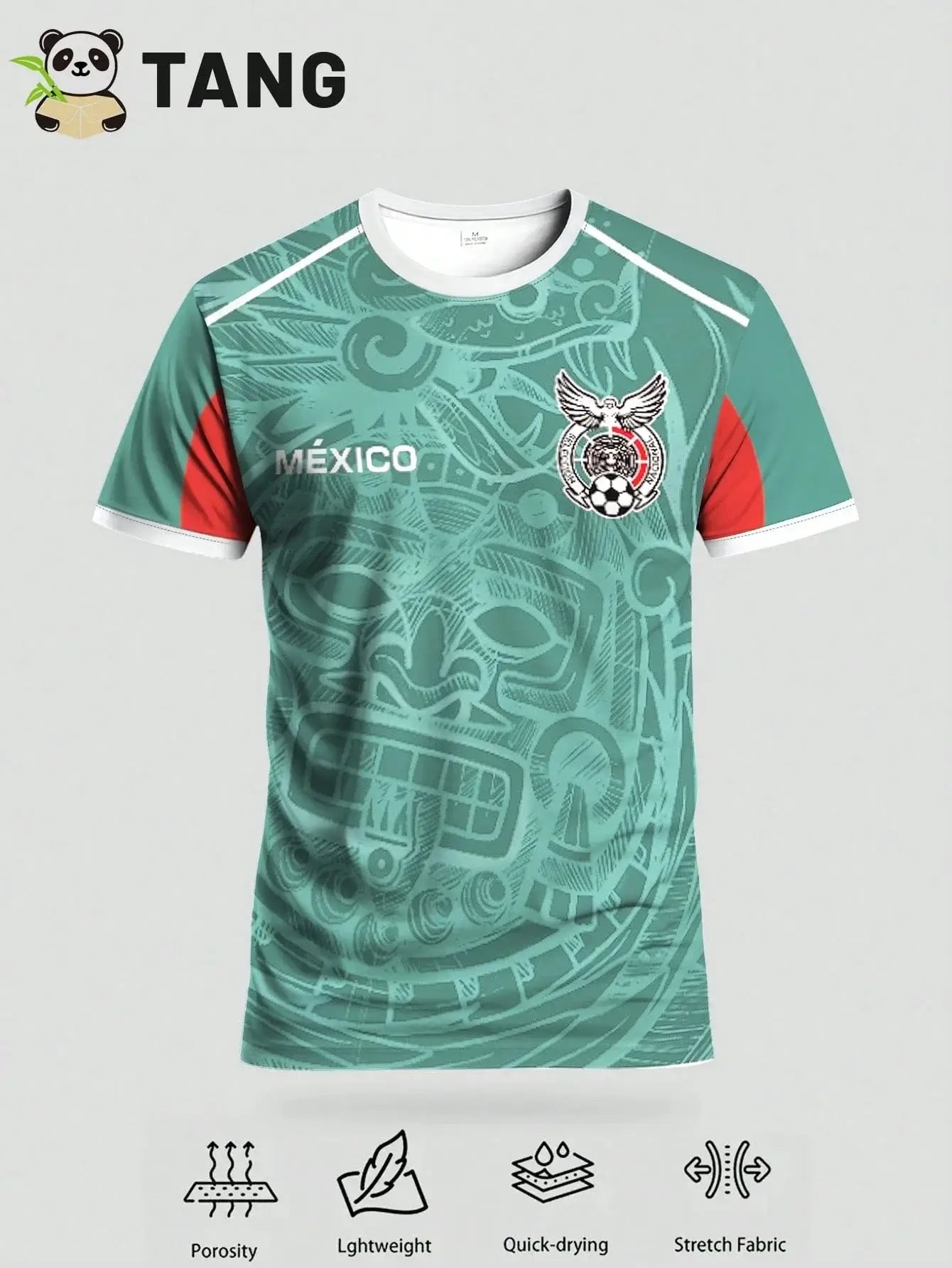 Mexico Home Jersey - Black with Eagle & Skull